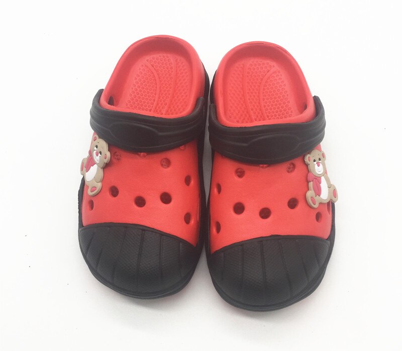 Sandalias de verano para niñas pequeñas, zapatos, zuecos planos con dibujos animados para jardín, Zapatillas para niñas y niños, 7, 8, 9, 10, EU26, 27, 28 y 30