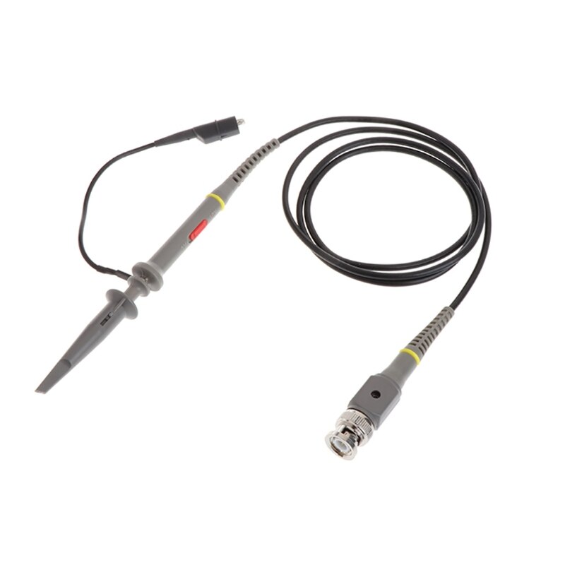 1X 10X P6100 100MHz High Precision Oscilloscope Probe Alligator Test Clip with Adjustable Attenuation Rate N1HF