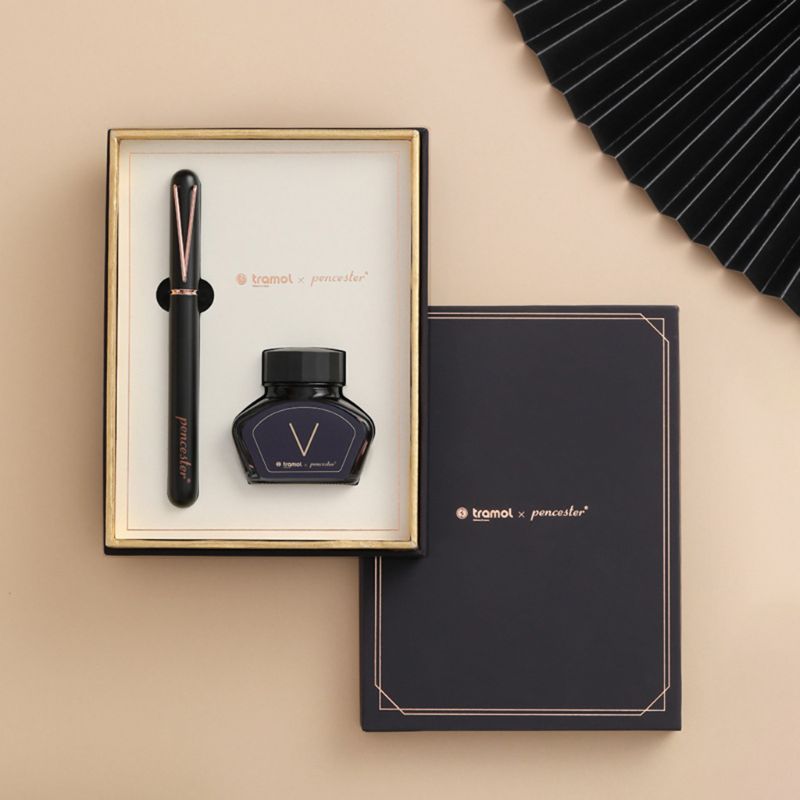 Exquisite Business Fountain Pen Signature Calligraphy with 30ml Ink Box Set Men Student School Supplies