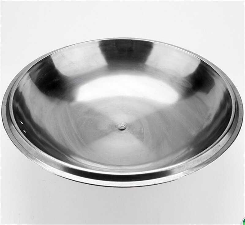 Matlagning wok panna lock rostfritt stål universal pannlock synligt bytt lock stek wok gryta bra halvcirkel wok lock