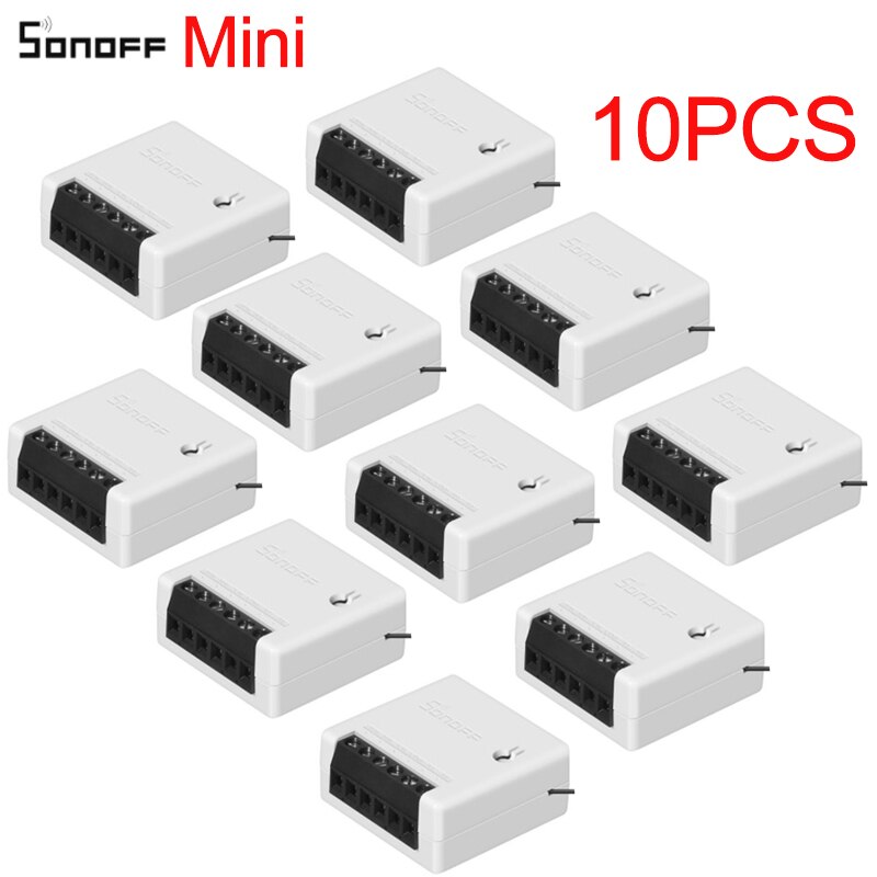 1/10Pieces Sonoff Mini DIY Smart Switch Small Ewelink Remote Control Wifi Switch Support An External Work with Alexa Google Home