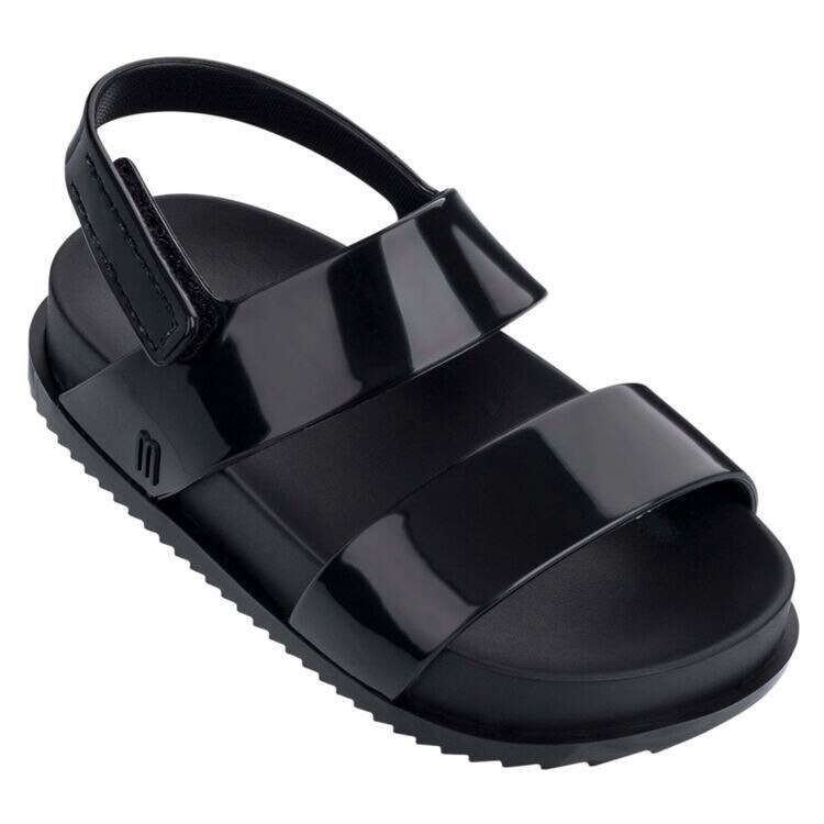 Excargo sommer sko pige sandaler plast romerske krystal sko til børns jelly sko børn sandaler platform: Sort / 27