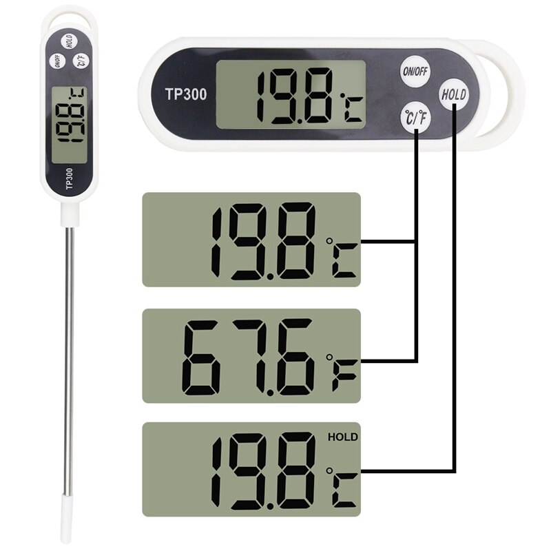 Digital Food Thermometer Meat Cooking BBQ Probe Temperature Meter