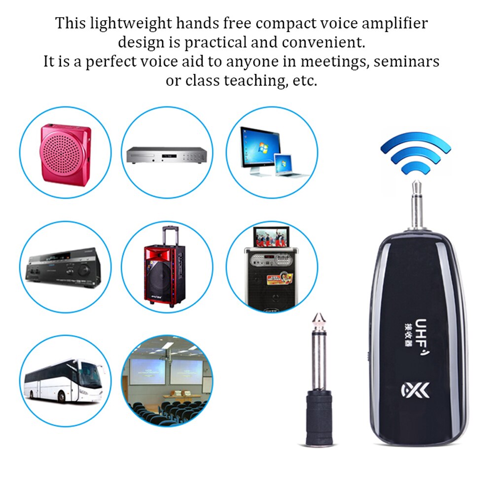 Handheld 2.4G Headset Microphone UHF Universal Wireless Microphones Portable BT Power Amplifier for Speech 80m Stable