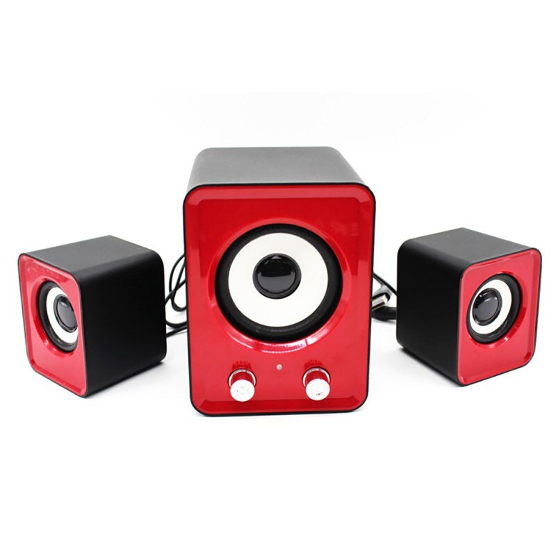 PC Speakers Stereo Geluid Multimedia USB Powered Voor Laptop En Computer: R