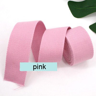 50mm( 2") Canvas Webbing 5meters Length Heavy Canvas Webbing Strap Belting Bag Strap Tape For DIY Bag Luggage Colorful: pink
