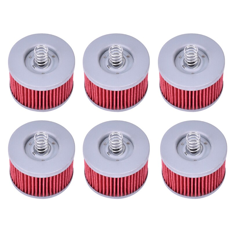 Filtro de aceite de motocicleta, accesorio para Bajaj CT 100 130 Boxer CT100 BM150 BM 150 115 calibre 135 Pulsar DD121181, 49mm x 36mm: 6pcs Red