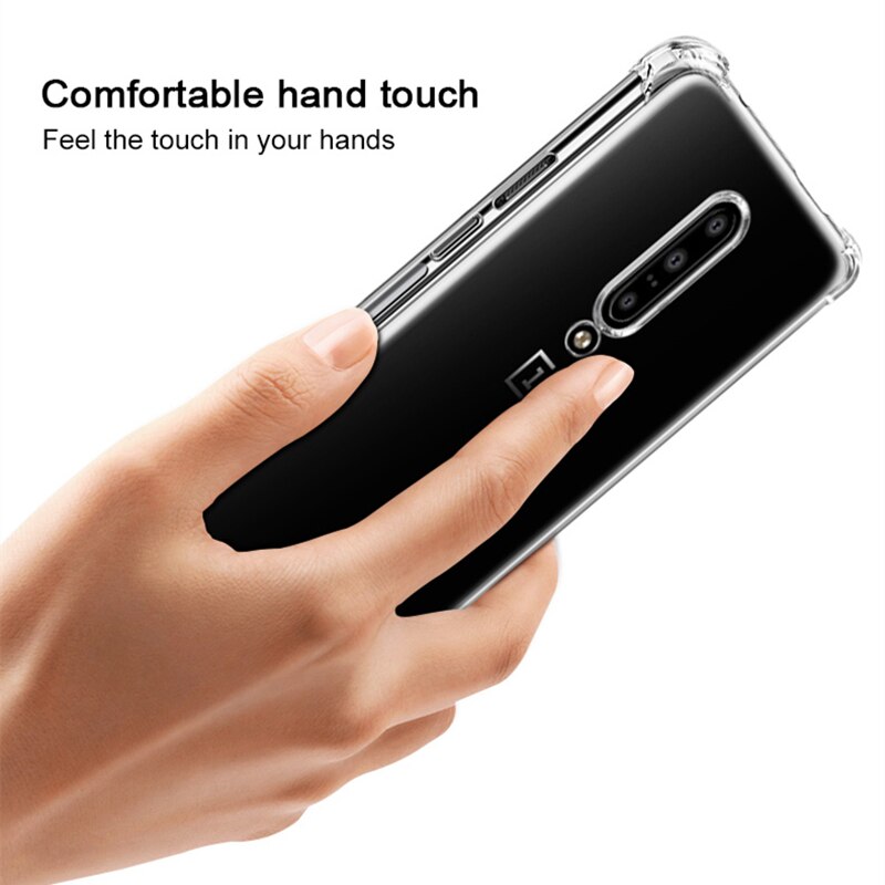 Coque transparente antichoc en Silicone souple pour OnePlus, compatible modèles 7, 7T Pro, 7 Pro, 6, 6T, 5, 8T, Plus, 7 Pro, 8T, 9