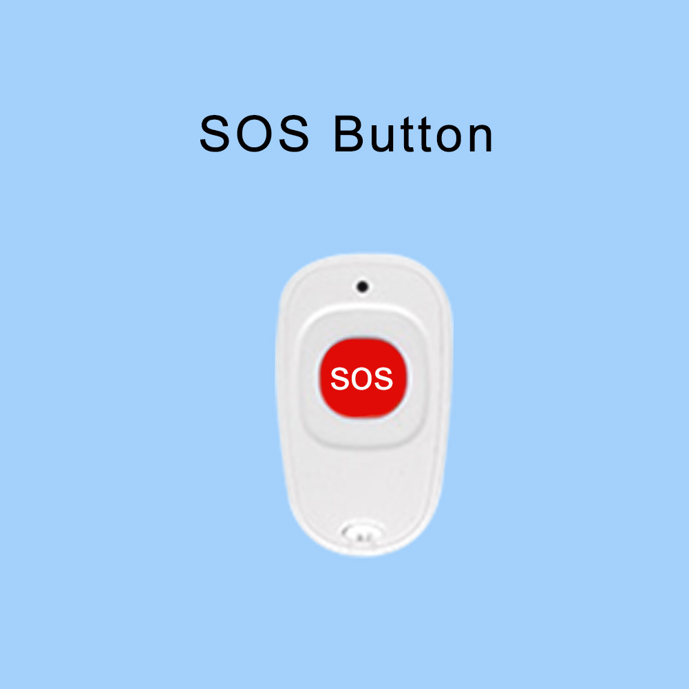 ACJ 433MHz Home Burglar Alarm System Accessories Wireless Link Smoke Alarm Door Magnetic Water leak Detector RFID Control: WHITE