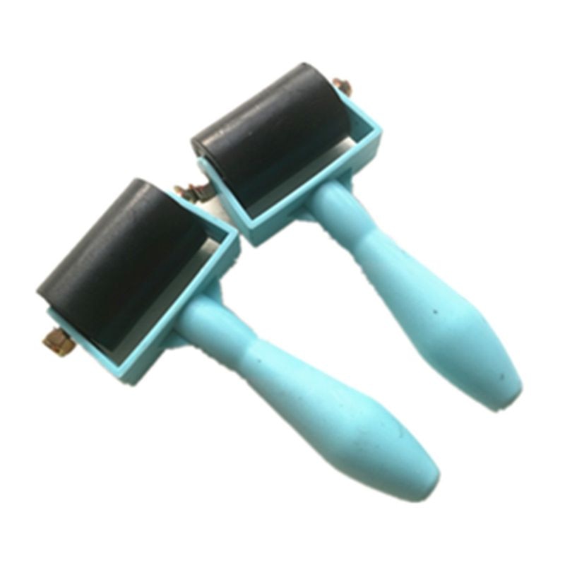 2Pcs Rubber Roller Non-Stick Printing Ink Roller Pin Clay Roller Artists Art Craft Paint Tool