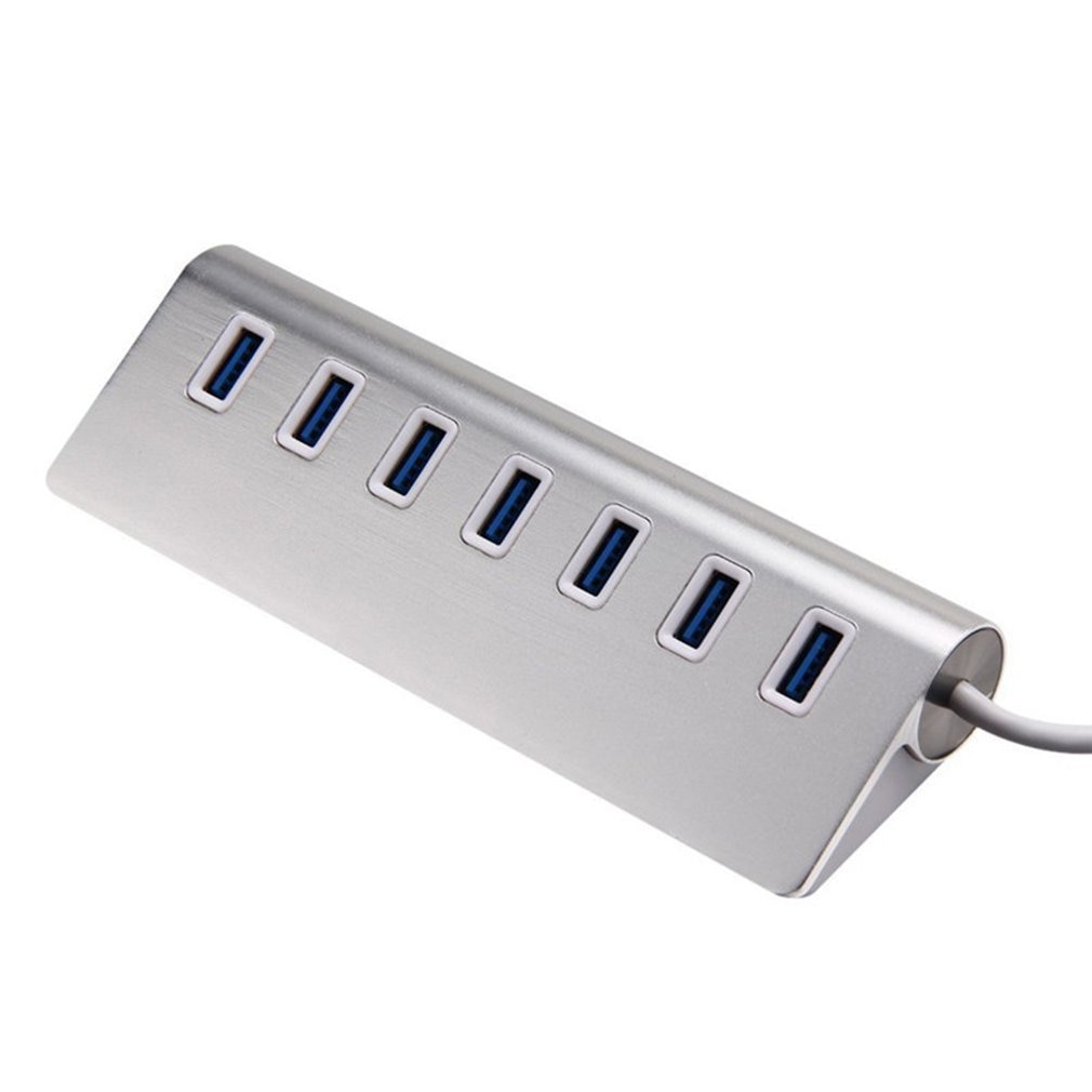 7 Port Aluminum USB 3.0 HUB 5Gbps High Speed Power Adapter Multi USB 3.0 Hub USB Splitter For PC Laptop
