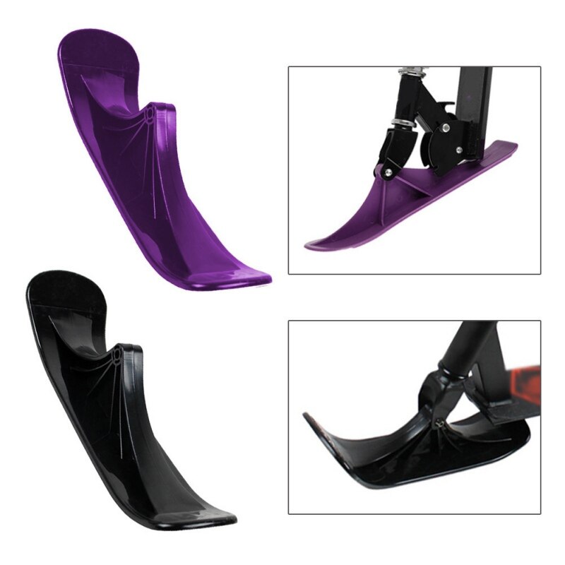 Slitta da sci ruote a doppio uso per bambini Scooter da neve sci Scooter due in uno due tavola da sci accessori multifunzione