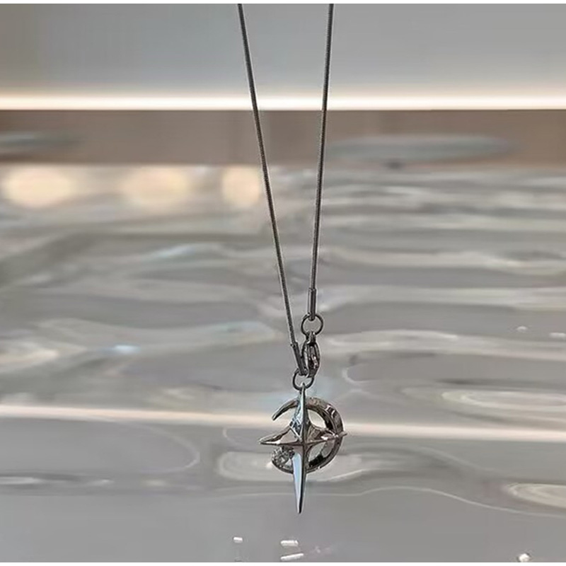 Kpop Cool Punk Vintage étoile pendentif chaînes collier pour hommes femmes Egirl Hip Hop années 90 Grunge esthétique EMO bijoux Y2k accessoires: Placage pistolet