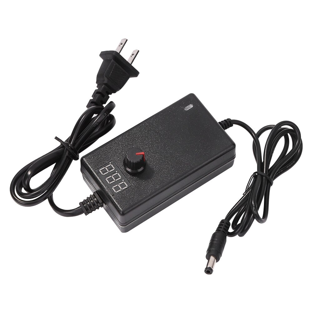 Verstelbare Adapter Ac 100-220V Naar Dc 3V-12V 3V-24V 9V-24V 1A 3A 5A Led Strip Licht Voeding Adapter Transformers Display: 9V-24V 1A / VS