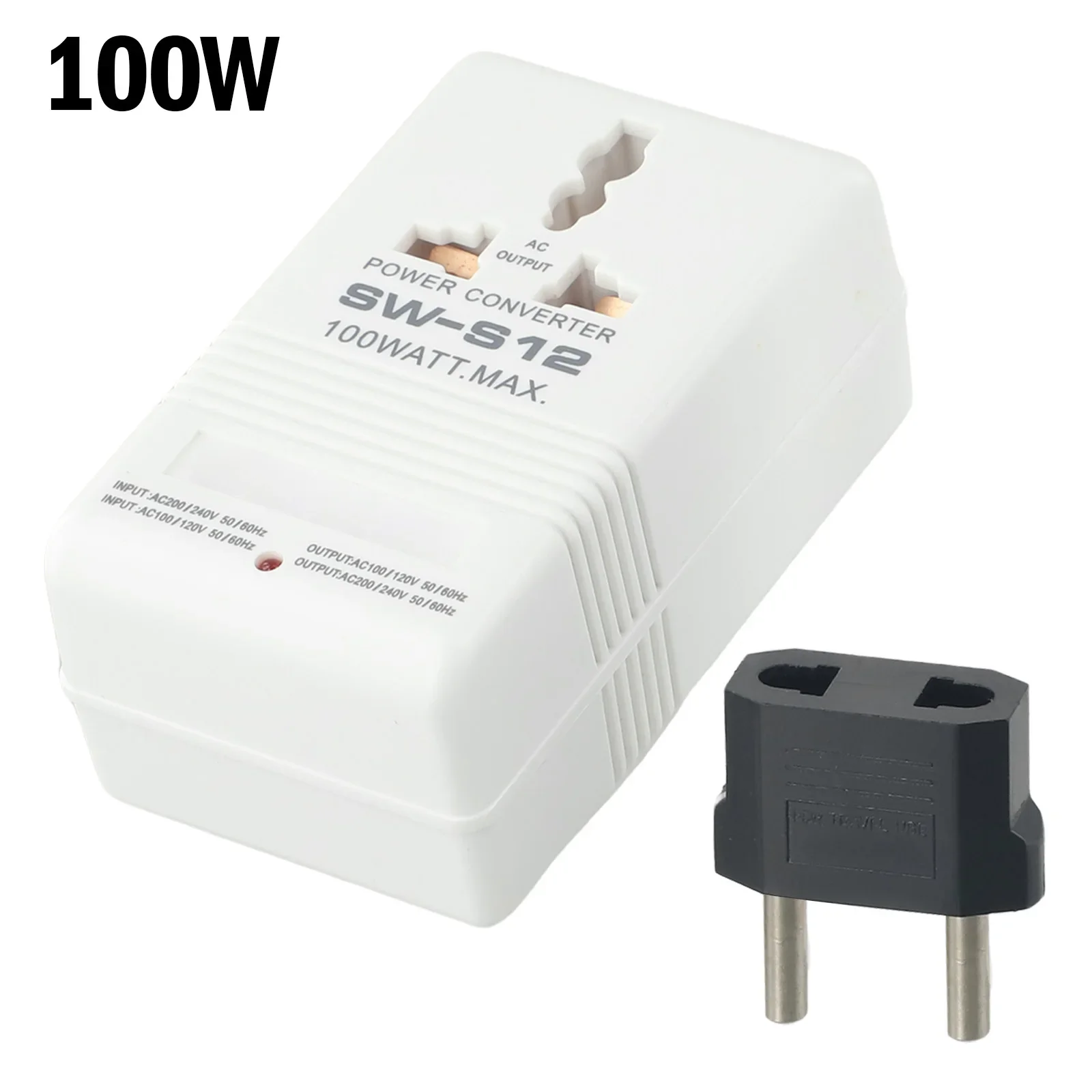 Step UP OR Down Converter Transformer 100W 110V/120V To 220V/240V+EU Adapter Bidirectional Converter Power Transformer 100W