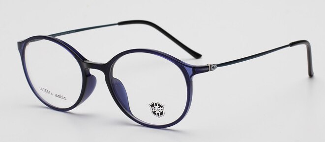 Gafas redondas de tungsteno para mujer, lentes de lectura Retro con montura de acero al carbono, Estilo Vintage Nerd, para miopía, japonesa,: C2