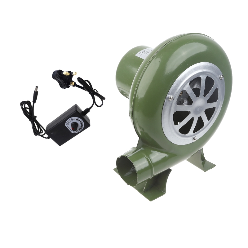 Kraftfull grillfläkt, kolstartare, grillfläkt, rökfläkt, strykjärn, elektrisk fläkt 2900  ac100-240v rpm justerbar, storbritannien