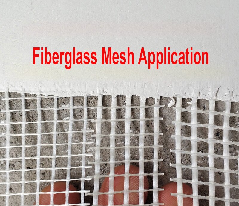 Witte Glasvezel Mesh Voor Mozaïeken Maken Zelfklevende Grid Tape Waterdicht Brandveilig Diy Muur Bouw Crack Weerstand