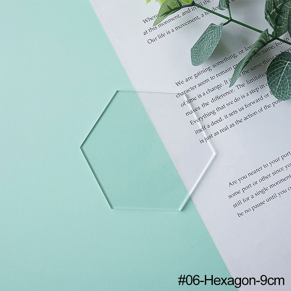 Thickness 3mm Transparent Acrylic Plate INS Style Photography Props Life Photo Fotografia Props for Jewelry Cosmetics Lipsticks: 06