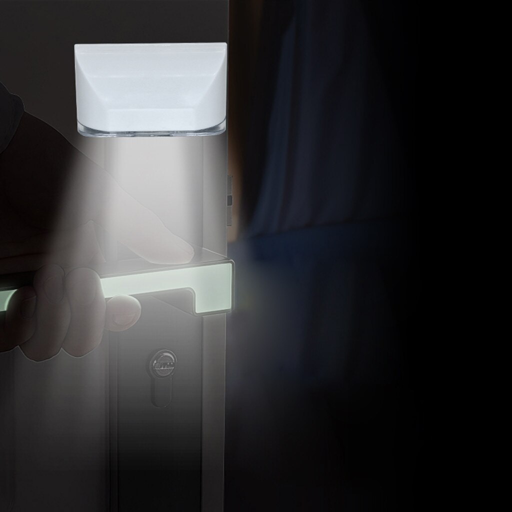 Luz LED para cerradura de puerta, cerradura inteligente para puerta de casa, llave de armario, inducción, pequeña lámpara con Sensor de luz nocturna, lámpara con sensores fotosensibles