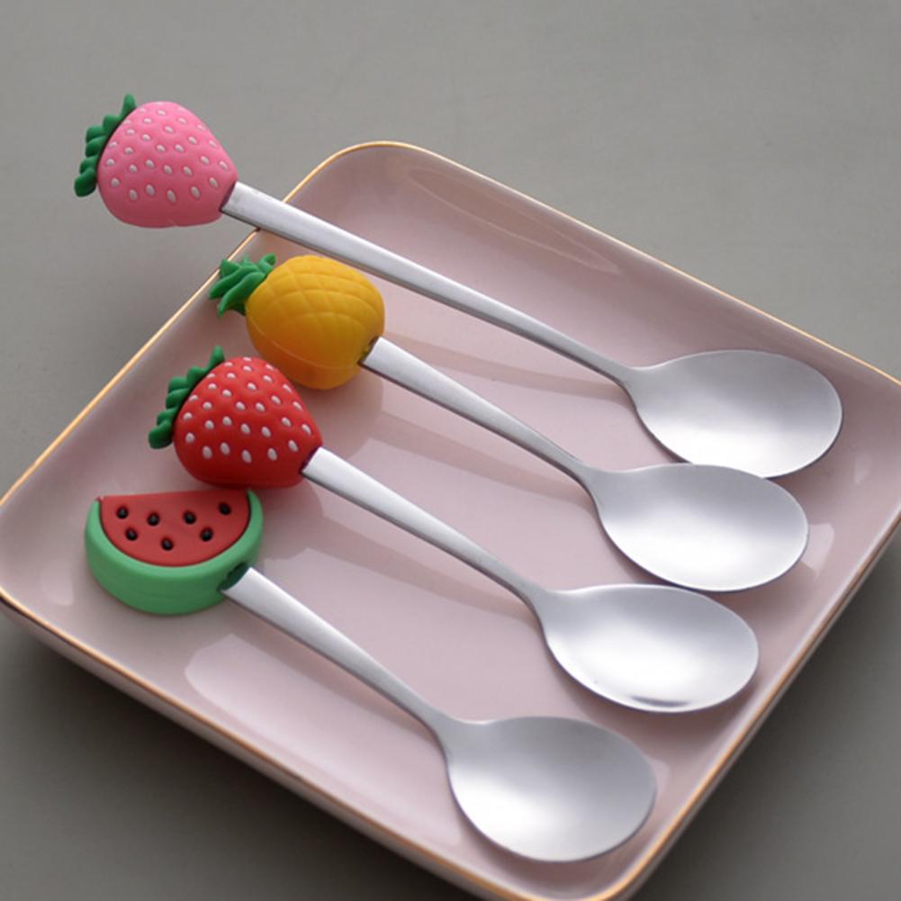 Thee Lepel Schattige Handige Fruit Vormige Mini Cartoon Ijs Scoop Voor Restaurants