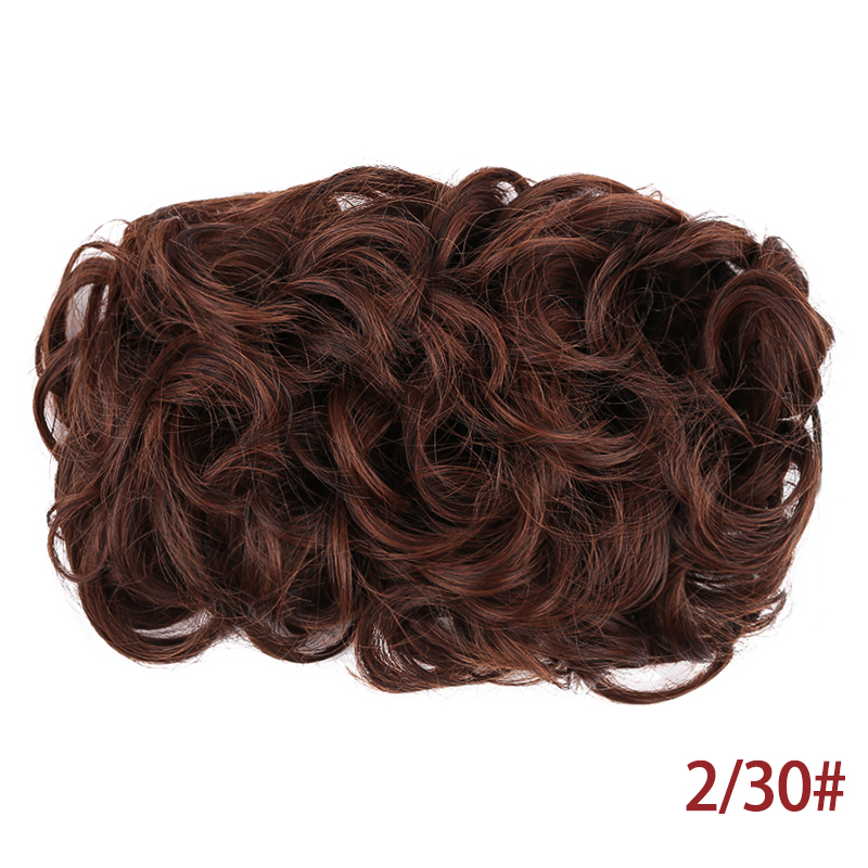 MUMUPI Hair Clip in Chignon Elastic Rubber Band Wedding Curly Synthetic Hair Extension Chignon Hair Bun Hair Accessories: 2I30