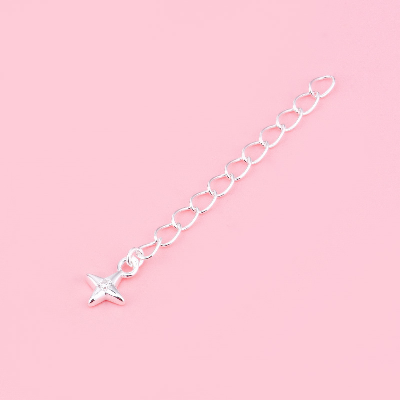 Schwanz kette s925 Sterling Silber Verlängerung kette Hand gefertigtes Material DIY Armbinde Halskette Verlängerung kette Zubehör: Antike Bronze- überzogen
