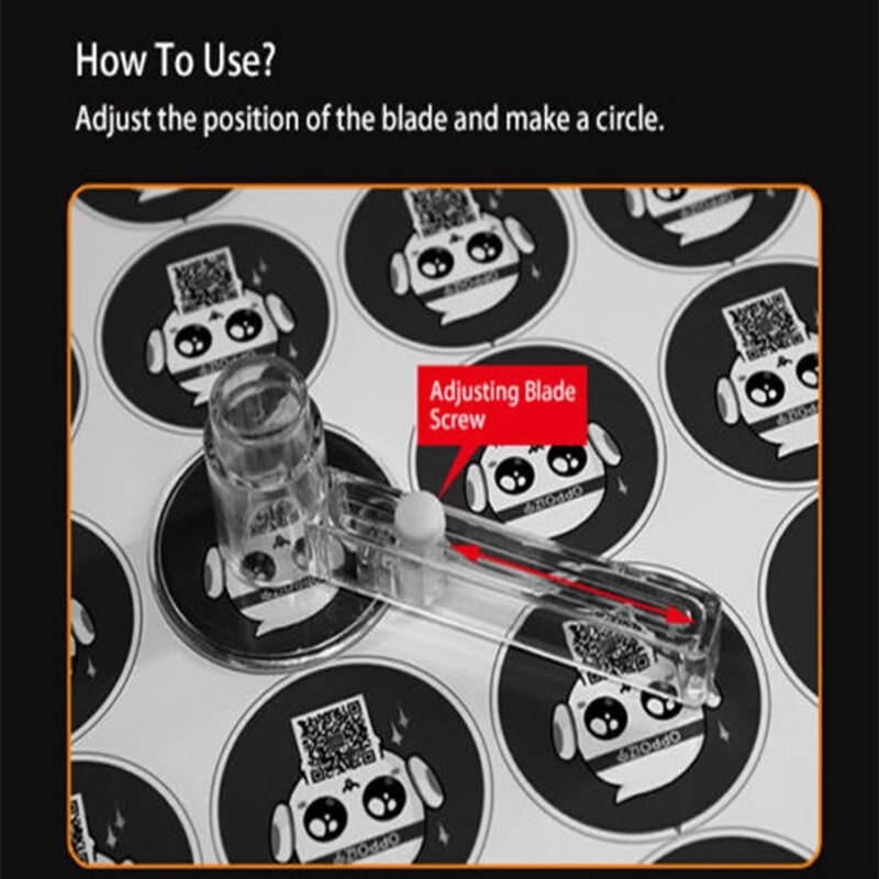 Cutting Size Adjustable Round Rotary Circle Graphic Paper Cutter, Adjustable Circle Cutter cutting paper knife tool