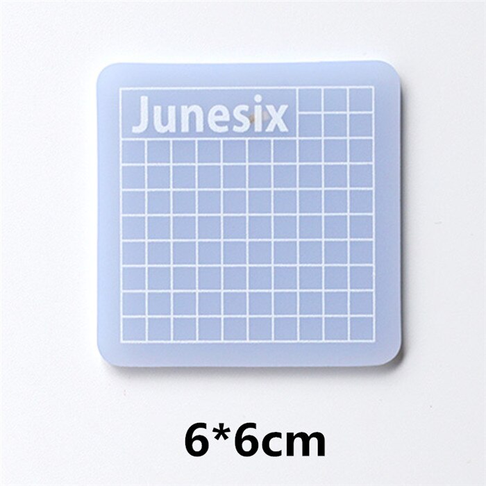 Translucent PVC Cutting Mat Rubber Stamp Carving Patchwork Pad Artist Manual Tool Double-Sided Self-Healing Sculpture Board: 6cm square