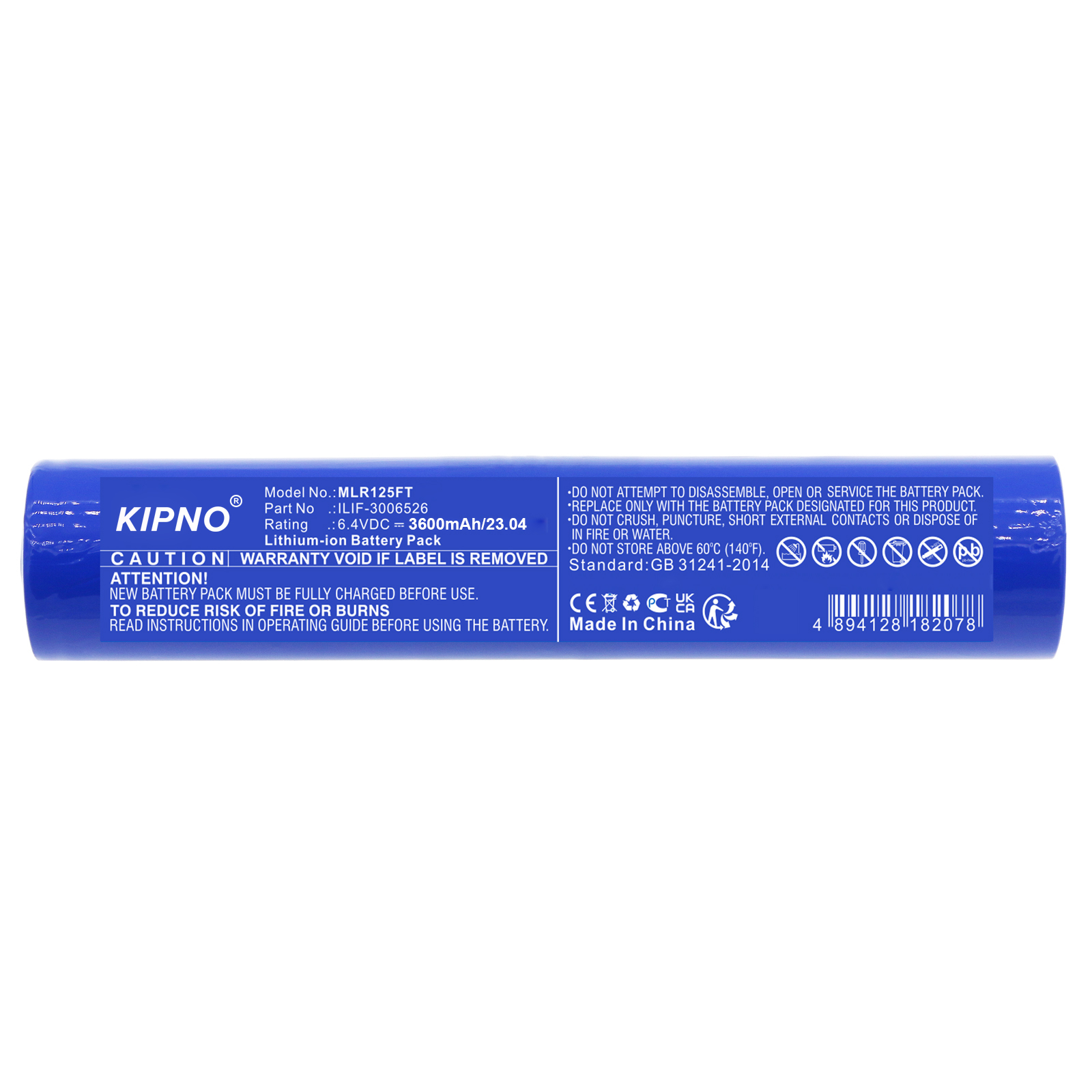 Lanterna 3600mAh Bateria Para Maglite ML125 ML150LR ML150LRX ILIF- 3006526