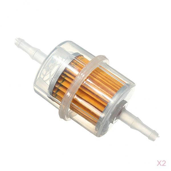 2 paquets universels filtre à essence de carburant de voiture de moto convient aux tuyaux de 6mm 8mm