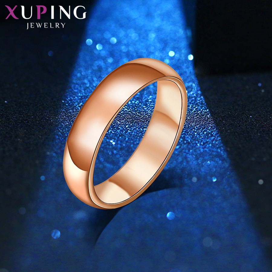 Xuping Elegante Rose Gold Farbe Überzogen Exquisite Ring für Frauen Hochzeit Schmuck Valentinstag 11000