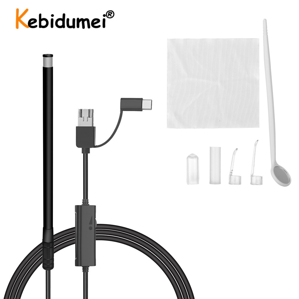 3 in 1 Endoscope Camera 5.5MM Type-c Android USB Mini Endoscope Borescope Inspection Camera For Windows & Macbook PC Android