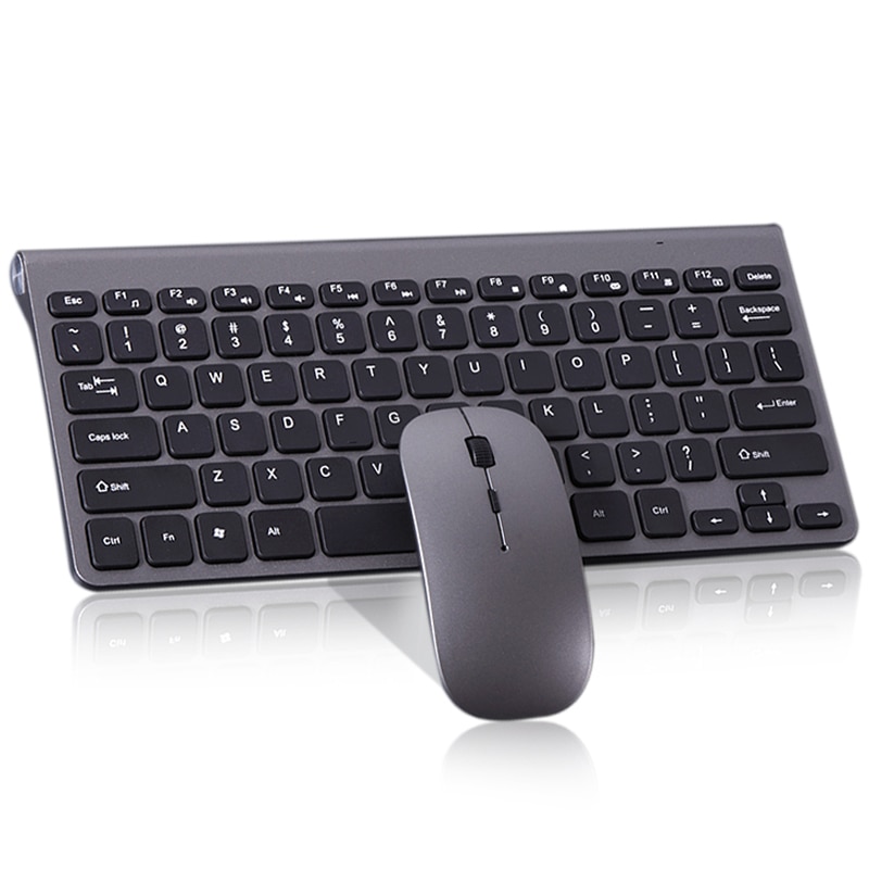 2.4G Wireless Silent Keyboard and Mouse Mini Multimedia Slim Keyboard Mouse Combo Set 1600DPI For Notebook Laptop Desktop PC