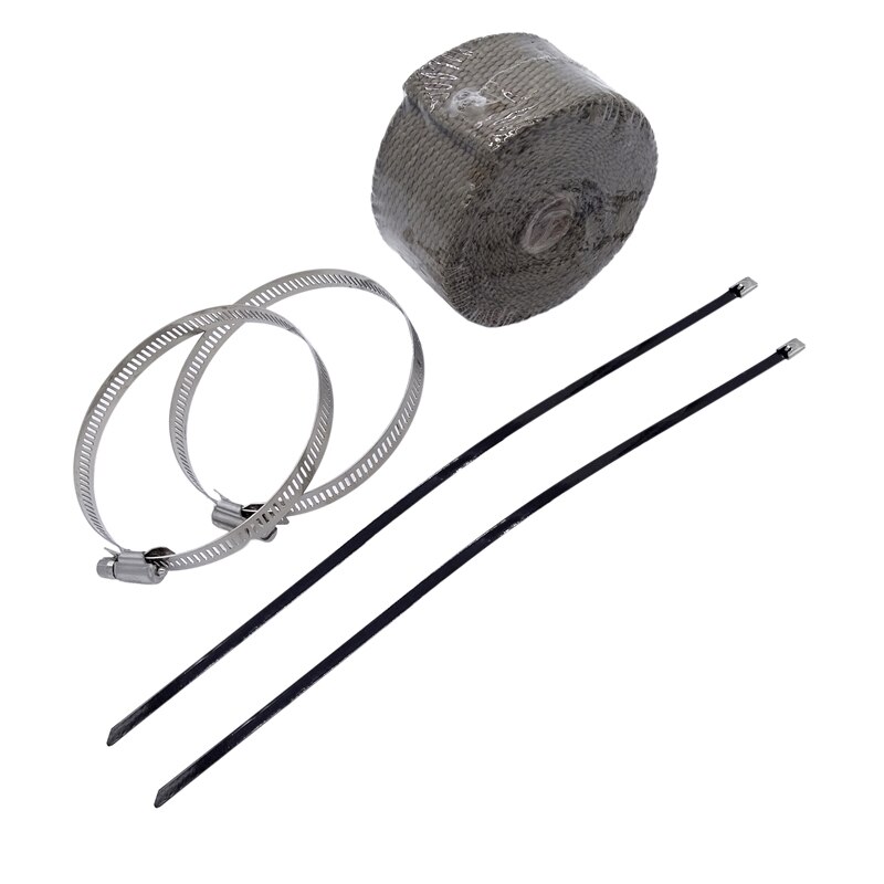 5m motorcyklar termiskt avgasrör värmetejp resistent omslagsfiberduk för bil moto header värmeavgassystem resistent tyg: A