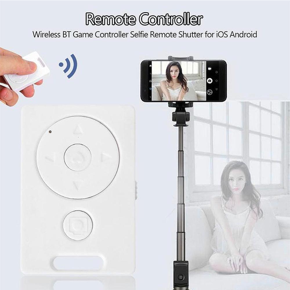 mini Bluetooth bezprzewodowy pilot zdalnego sterowania aparat migawka Selfie regulator czasowy nagrywanie multimedialna kamera wideo uwolnienie dla iphone android