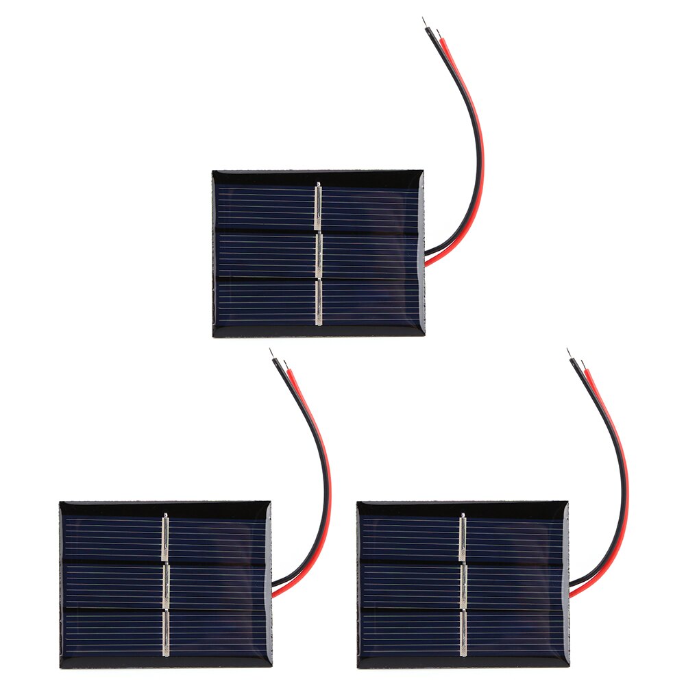 1/2 Pcs 0.4W 1.5V DIY Module Solar Cells Outdoor Polysilicon Solar Epoxy Panel Mini Solar System Camping Hiking Solar with Wire