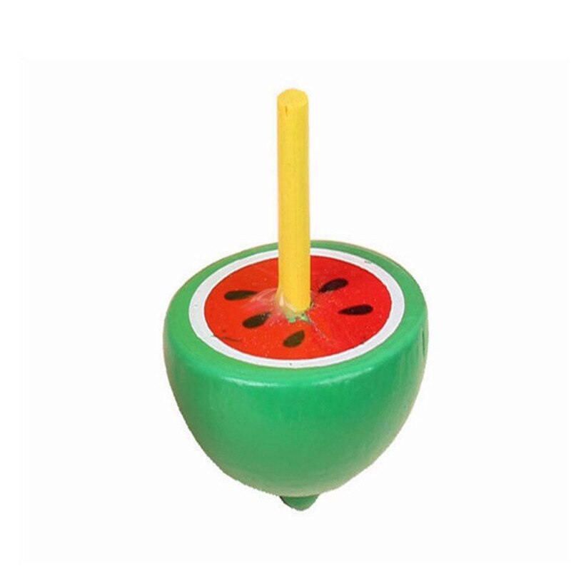 10PCS Fruit Wooden Gyro Kids Happy Birthday Party favor Baby Shower Favor girl Boy Souvenir Cute Giveaway
