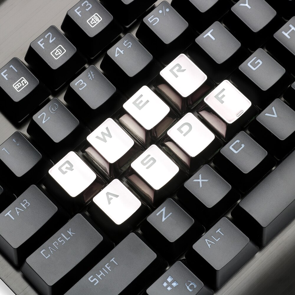 Redragon 12 Key Double Shot Injection Backlit Electroplated mechanical keyboard keycaps For Cherry MX style Including key-puller