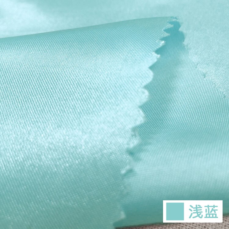 Tela satinada transpirable de 59 pulgadas de ancho, para caja de , Material de rendimiento para forro de ropa: Light Blue