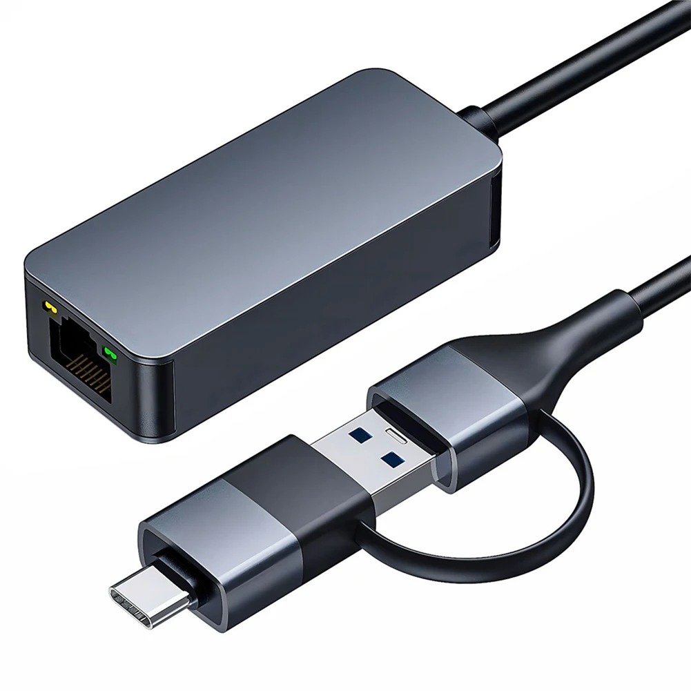 2500mbps tipo c para placa de rede rj45 lan 2.5gbps usb 3.0 conversor usb c 2.5g adaptador gigabit ethernet externo para computador portátil