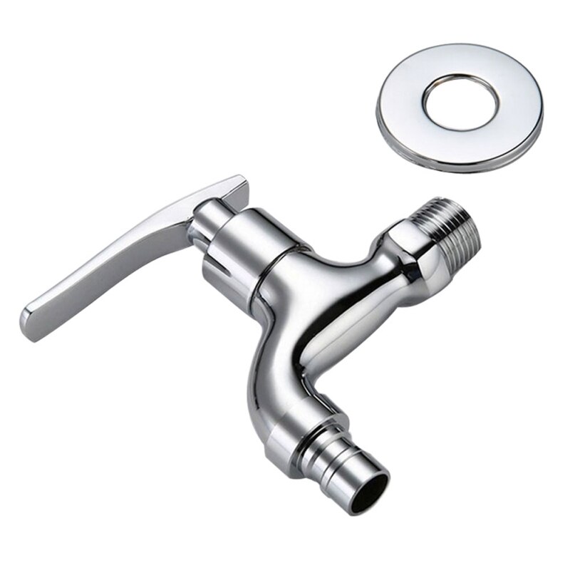 Home Wall-Mounted Washing Machine Faucet Hand Stainless Bathroom Faucet Toilet Steel Faucet Garden P8E8