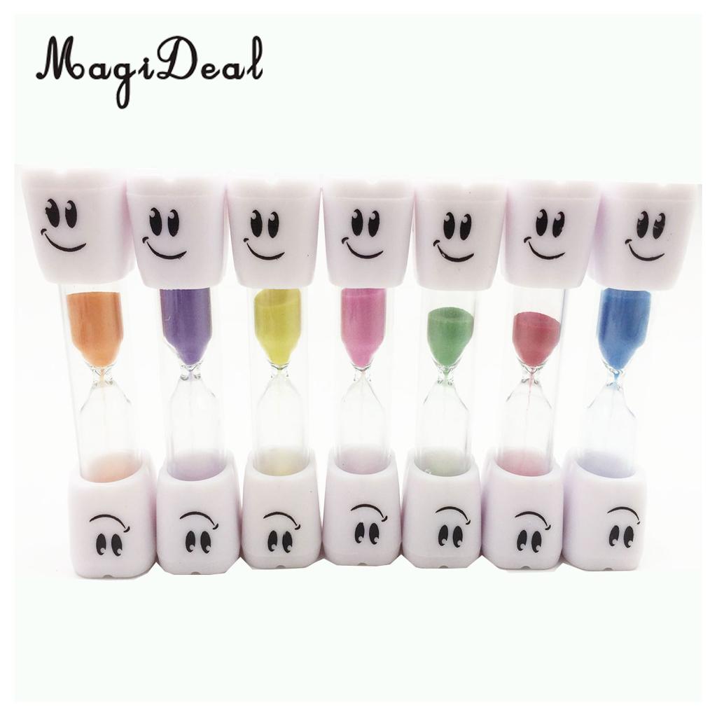 MagiDeal Crystal Glass Sandglass Hourglass Timer Counter Clock 3 Minutes for Kids Brushing Teeth Toothbrush
