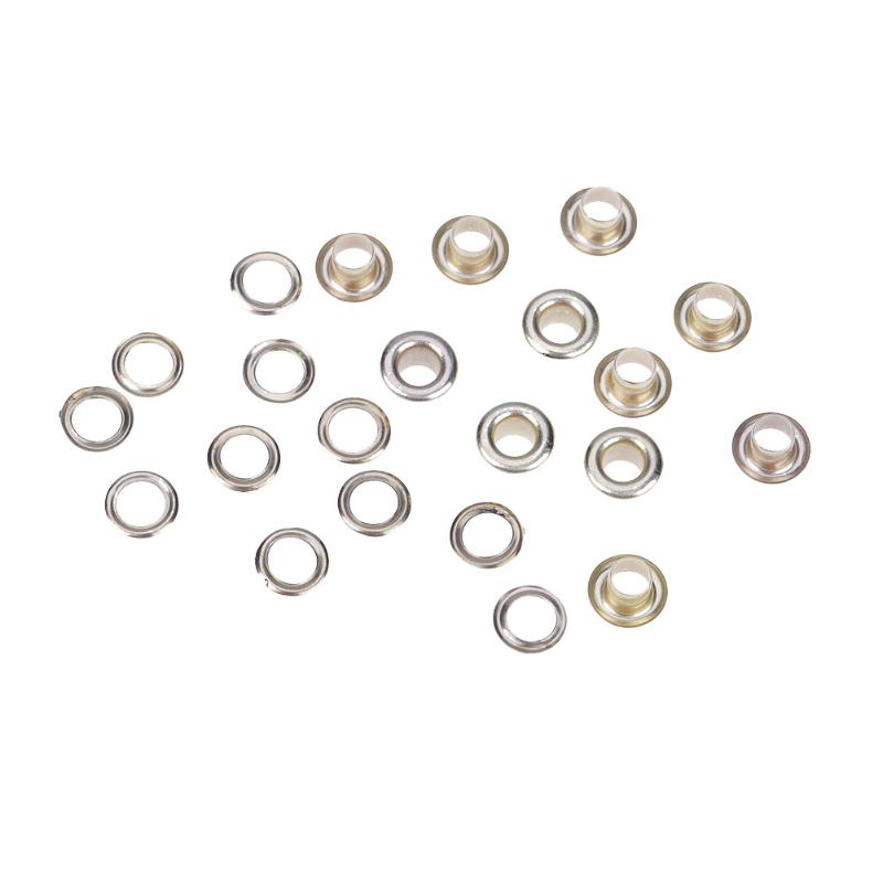 100pcs Clothes Shoes Eyelets Scrapbooking Round Total Hole Diameter 4/5/6/8mm Metal eyelets For Scrapbooking Garment Eyelets: Gold 4mm