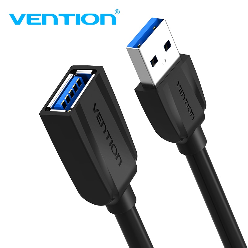 Vention USB Cable USB 3,0 a Cable de extensión USB macho a hembra 2,0 Cable de extensión para PS4 Xbox Smart TV PC Cable de extensión USB