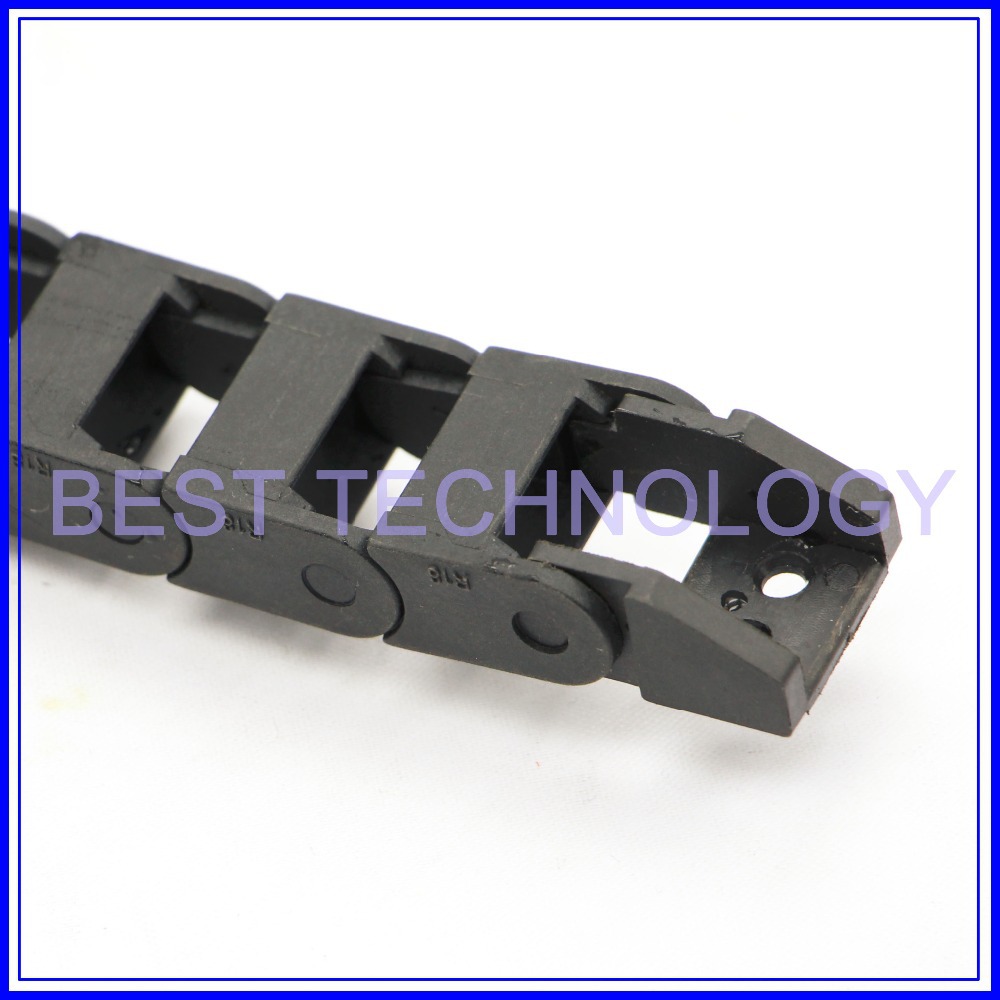 10X20Mm L1000mm Plastic Kabel Slepen Keten Wire Carrier Met End Connectors Plastic Sleepkabel Cnc Mill Router Machine non Opening