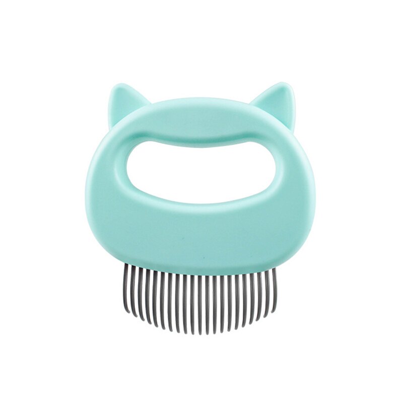 Herramienta de peine para perros, desbrozadora de pelo de Mascota, para gatos, para pelo corto, accesorios benodigdheden para perros, peine para piojos: Verde claro