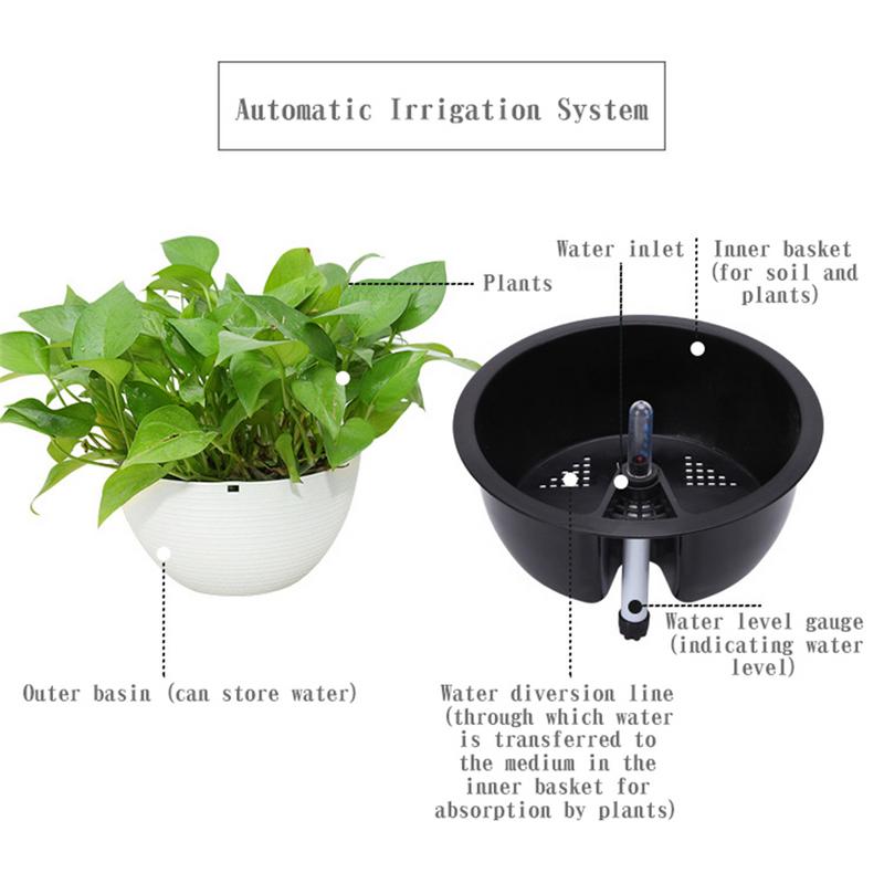 Opknoping Planter Halfronde Bloempot Alle-Match Self-Absorberende Plant Pot Houder Tuin Decoratie Outdoor Tuin levert