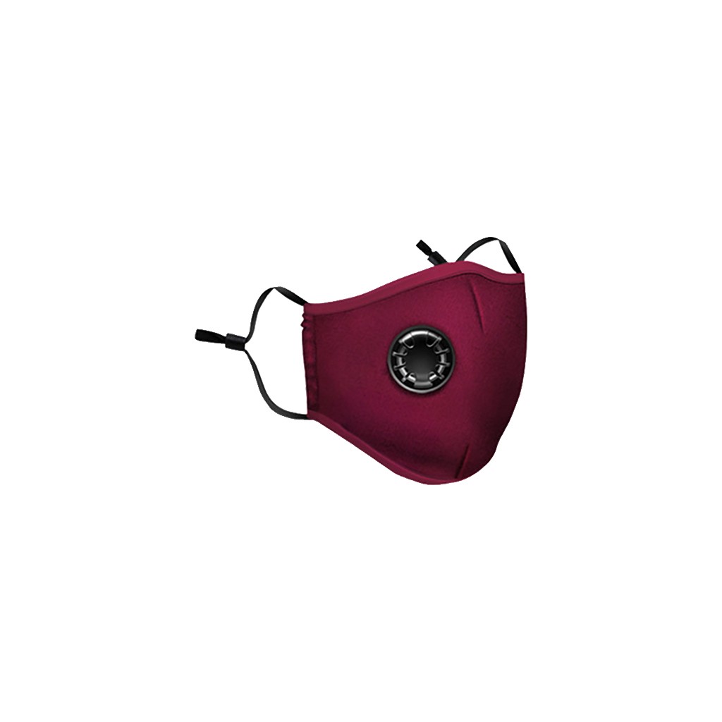 # H20 algodão pm2.5 anti haze máscara facial com válvula de respiração anti-poeira boca máscaras filtro de carvão ativado respirador boca-muffle: Red