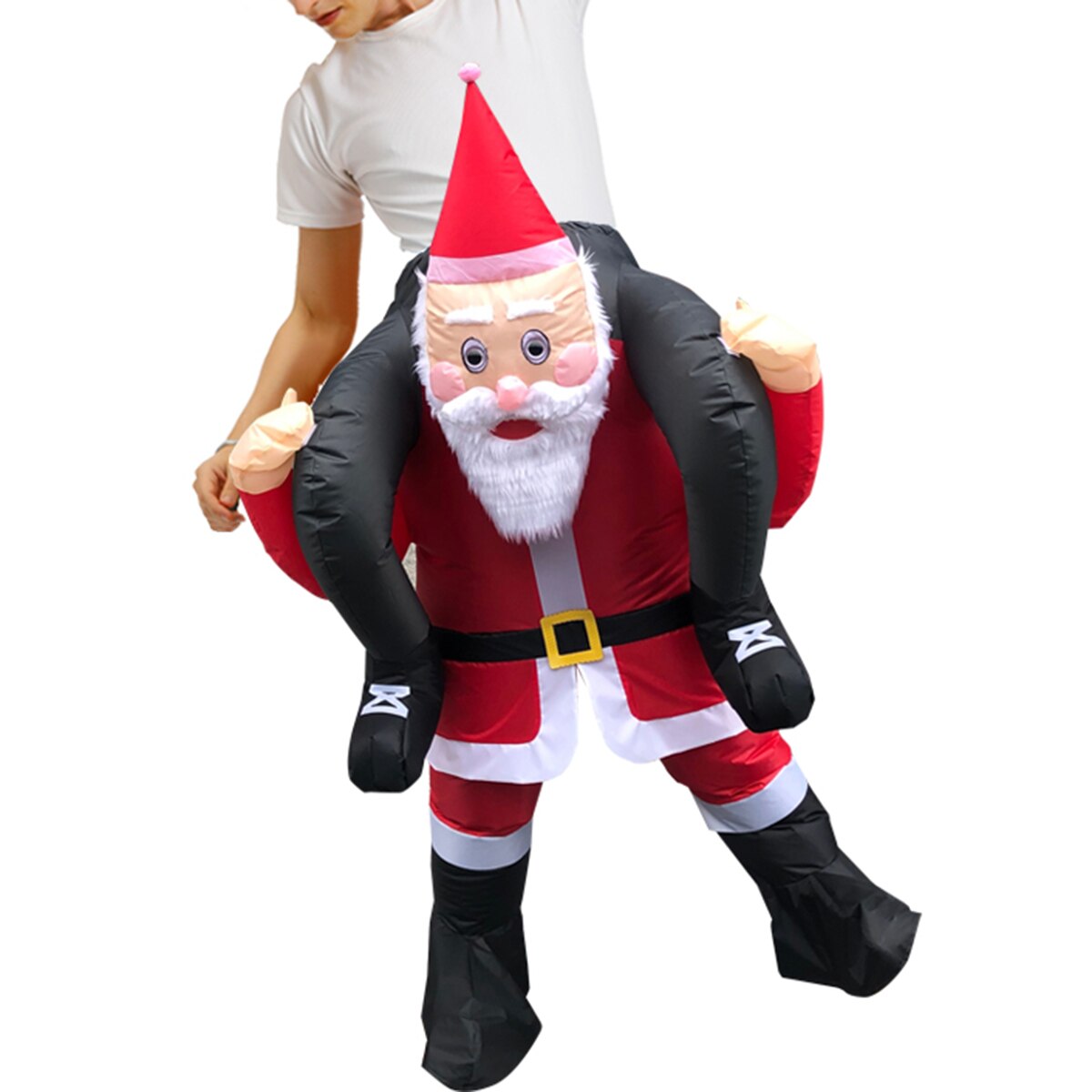 Brand Santa Claus Inflatable Suit Riding Style Supplies Adults Children Annual Performance Costume